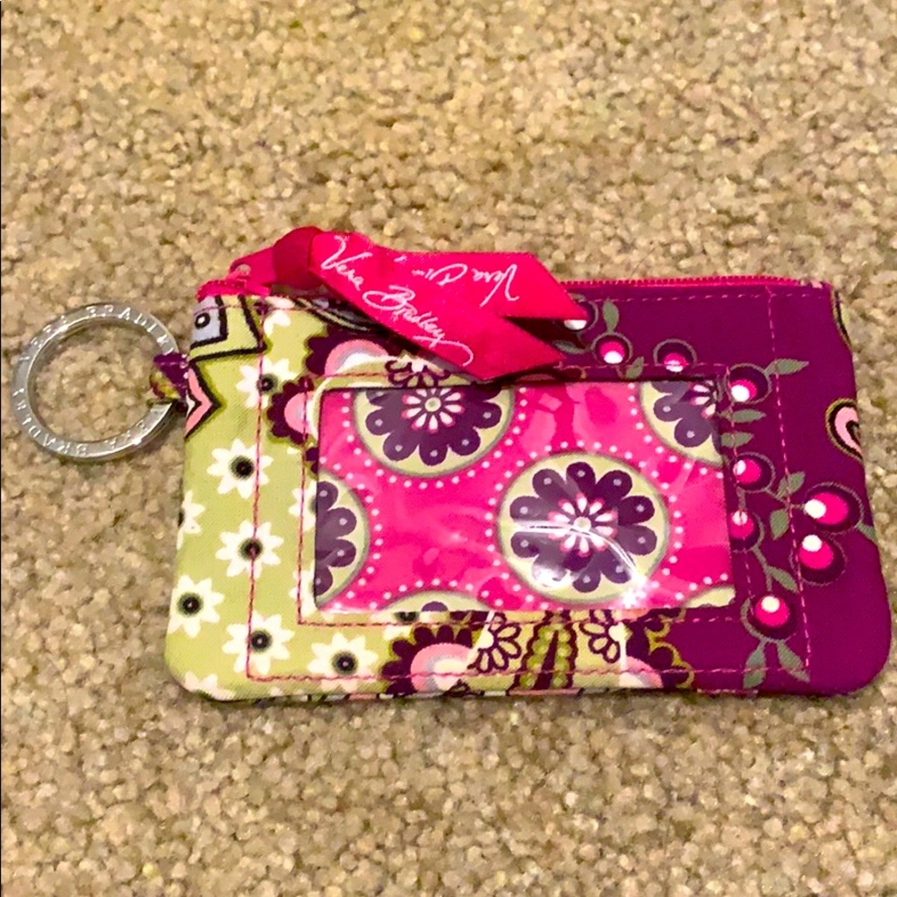 NWOT Vera Bradley Zip Wallet Keychain